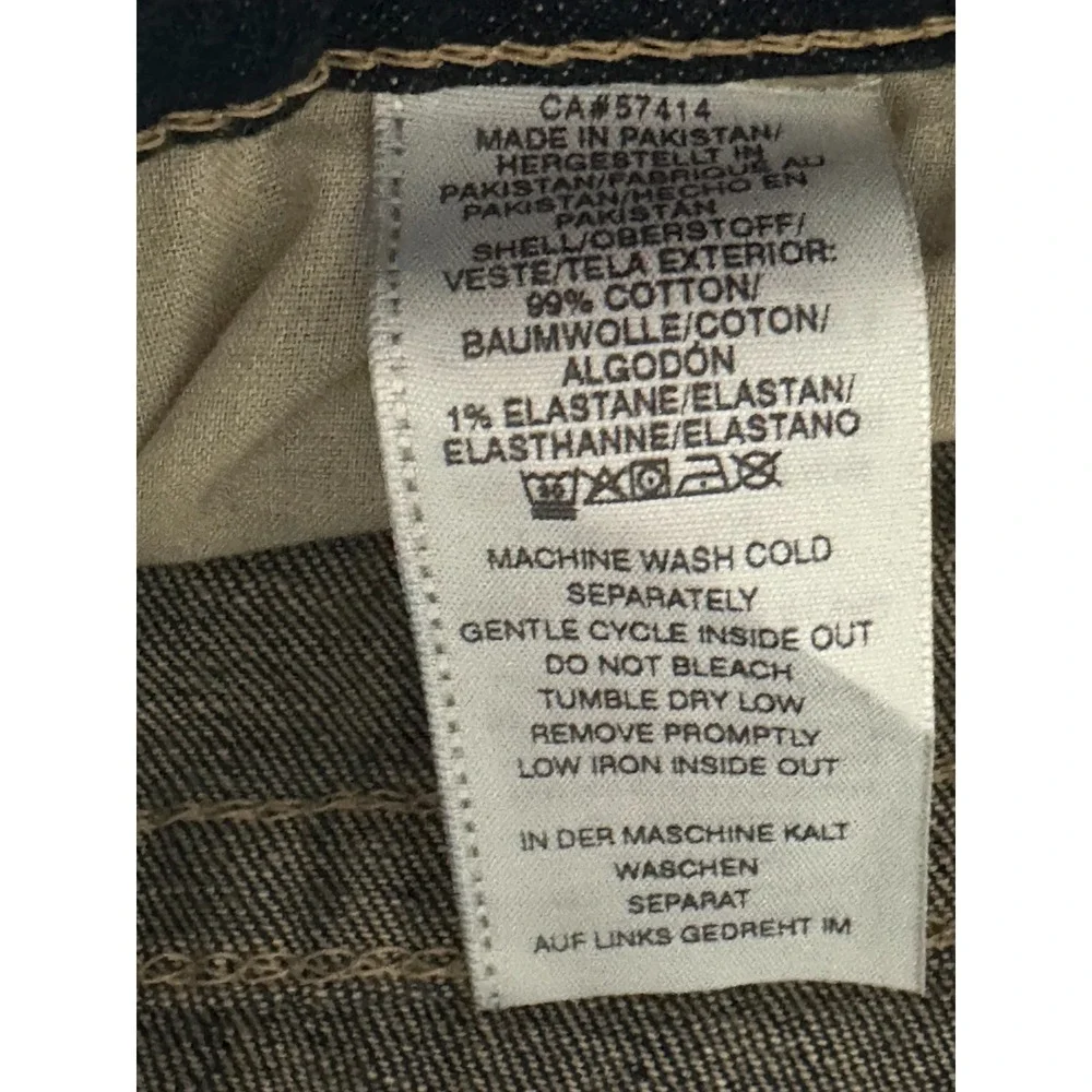 New True Religion Ricky Relaxed Straight Distressed Jean Y2K Men 38 Dark 40x34